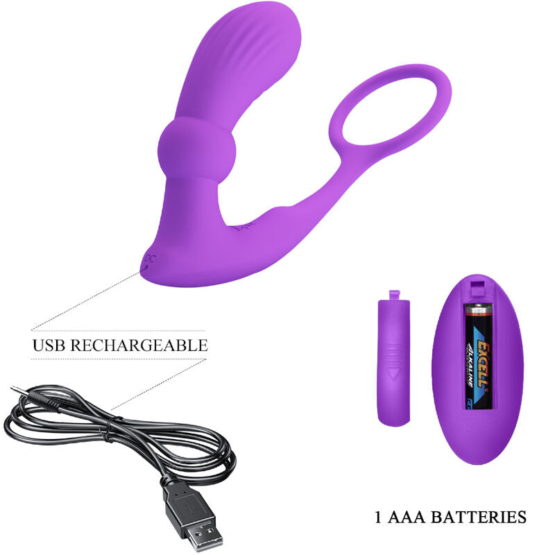 Warren Ring and Purple Anal Vibrator
