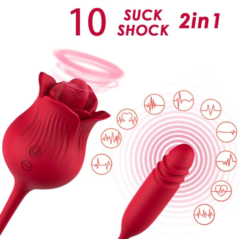 ARMONY - ROSELIP LICKING VIBRANT CLITO &amp; VIBRATOR RED