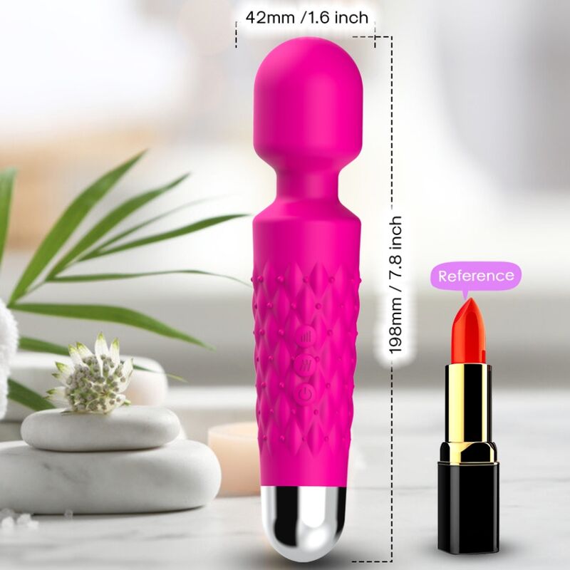 Postman massager &amp; vibrator super flexible head fuchsia