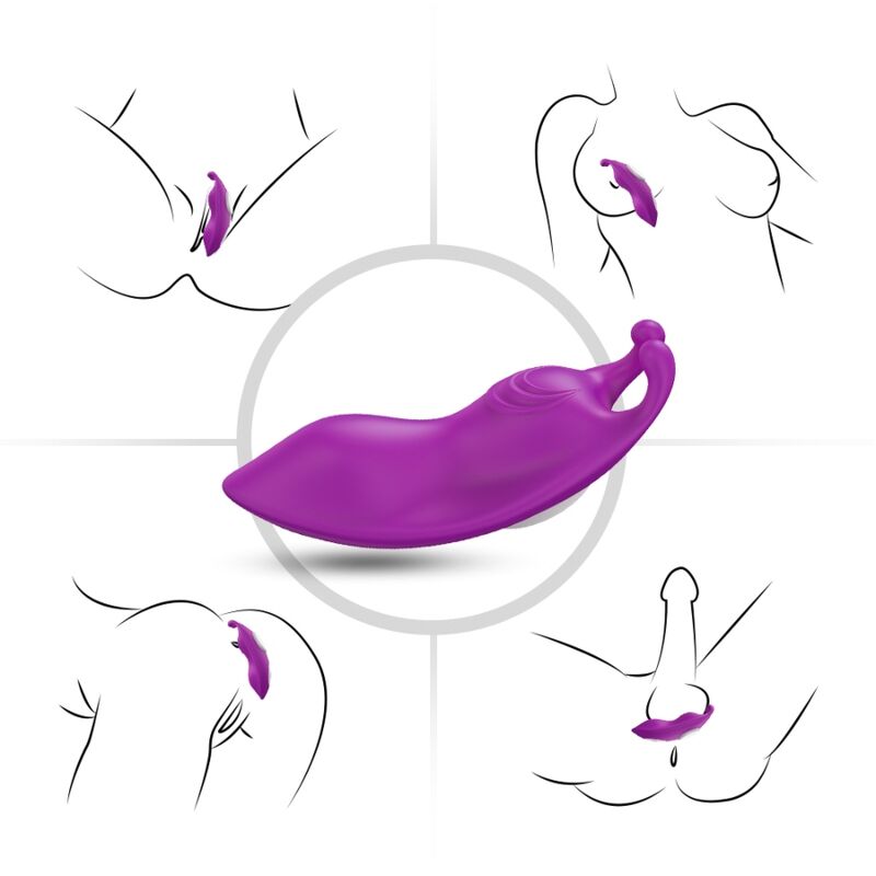 ARMONY - HONEYBEE WEARABLE PANTIES G-SPOT VIBRATOR REMOTE CONTROL PURPLE