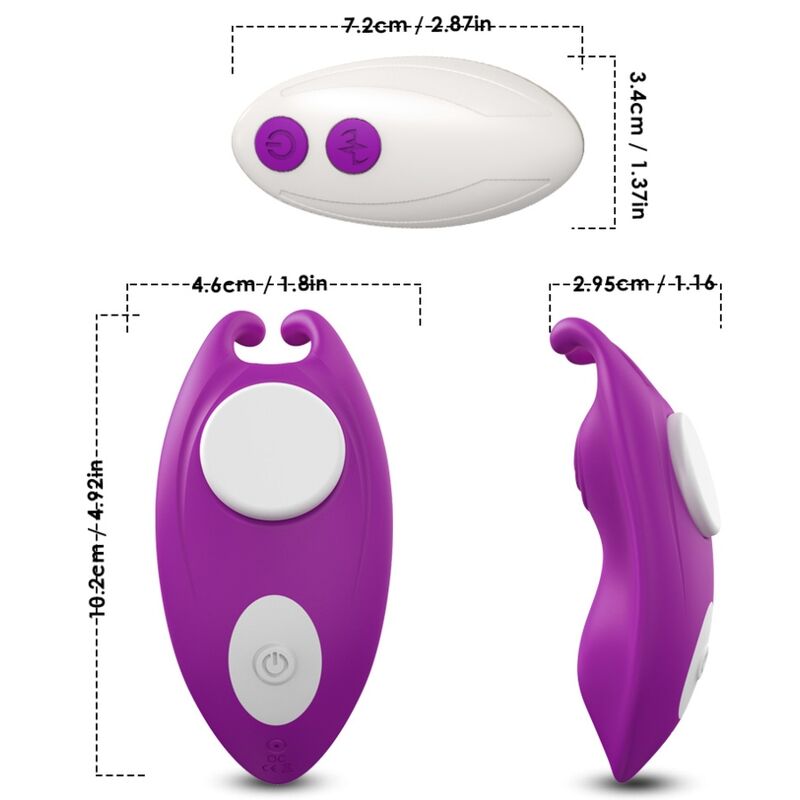 ARMONY - HONEYBEE WEARABLE PANTIES G-SPOT VIBRATOR REMOTE CONTROL PURPLE