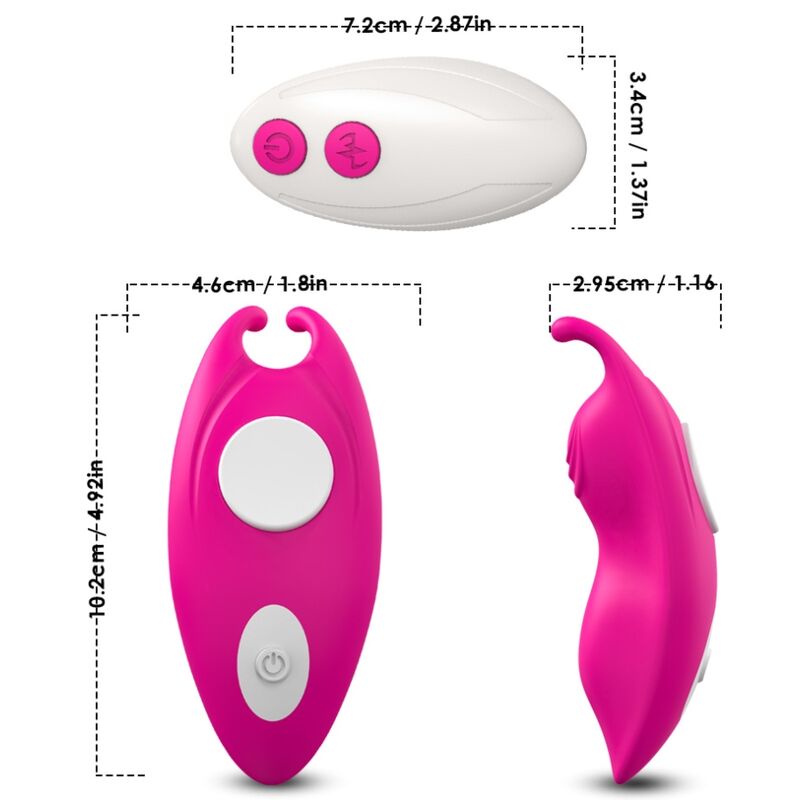 ARMONY - HONEYBEE WEARABLE PANTIES G-SPOT VIBRATOR REMOTE CONTROL FUCHSIA