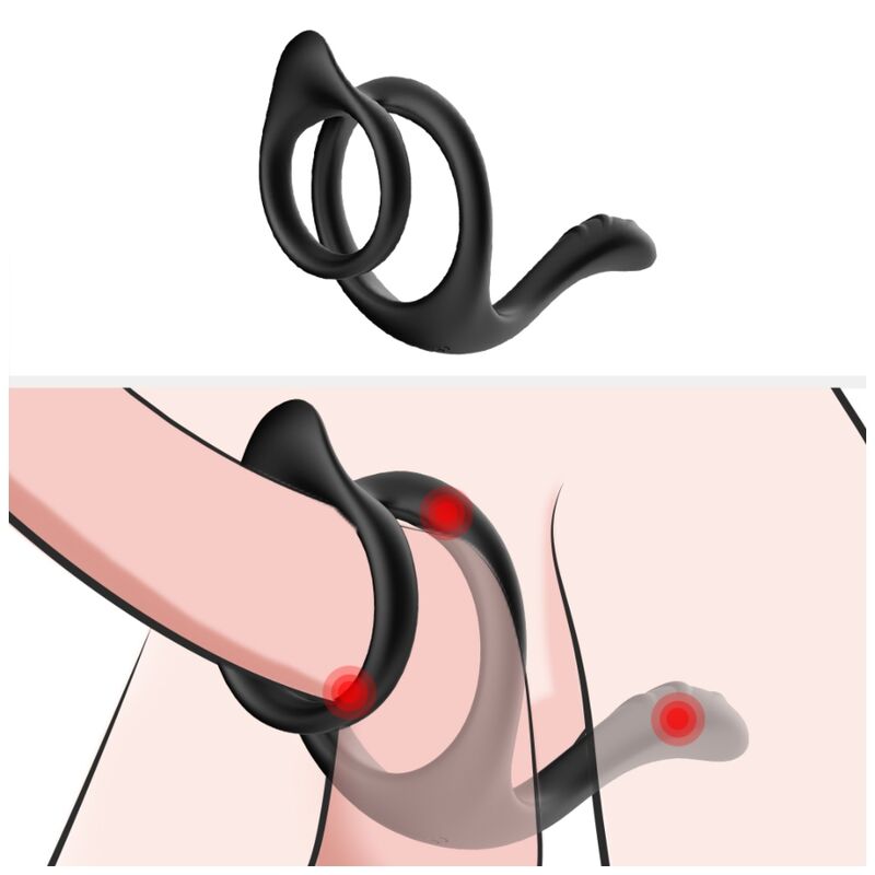 ARMONY - DOUBLE TAIL BLACK ANAL RING