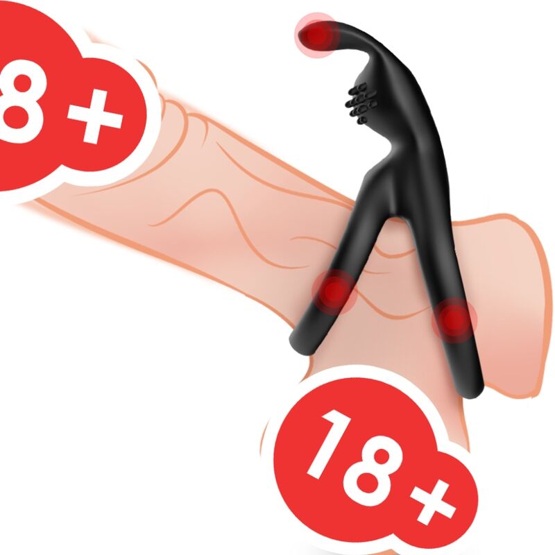 ARMONY - BLACK TENSY DOUBLE RABBIT RING