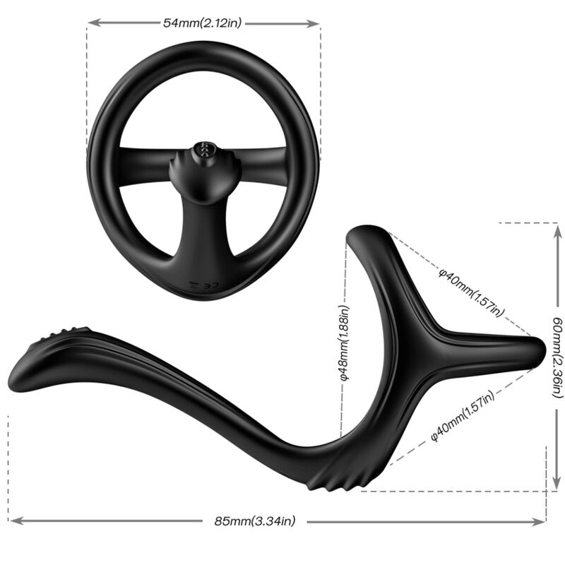 ARMONY - DOUBLE BLACK TREASURE ANAL RING