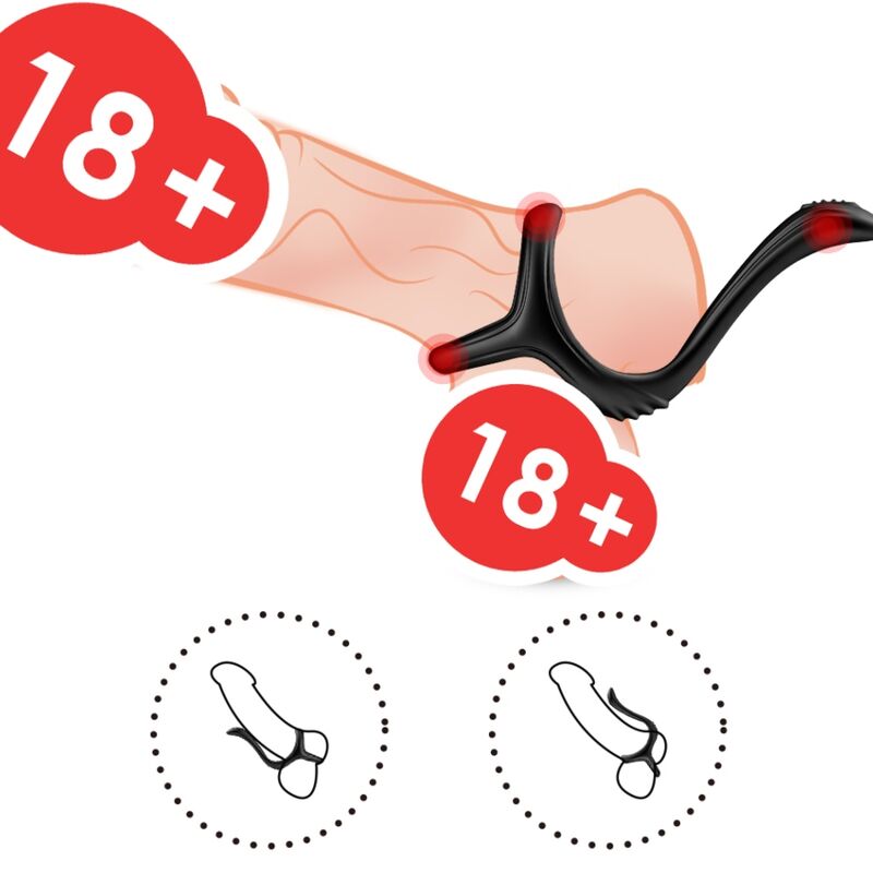 ARMONY - DOUBLE BLACK TREASURE ANAL RING