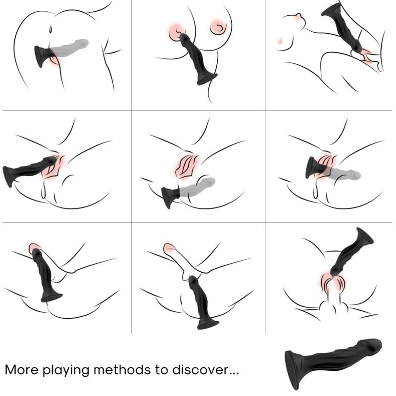 ARMONY - VIBRATING DILDO &amp; REMOTE CONTROL ANAL PLUG BLACK