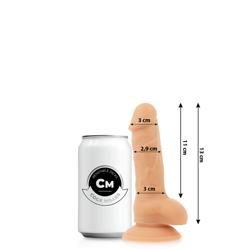 COCK MILLER - 13 CM ARTICULATED COCKSIL DENSITY SILICONE