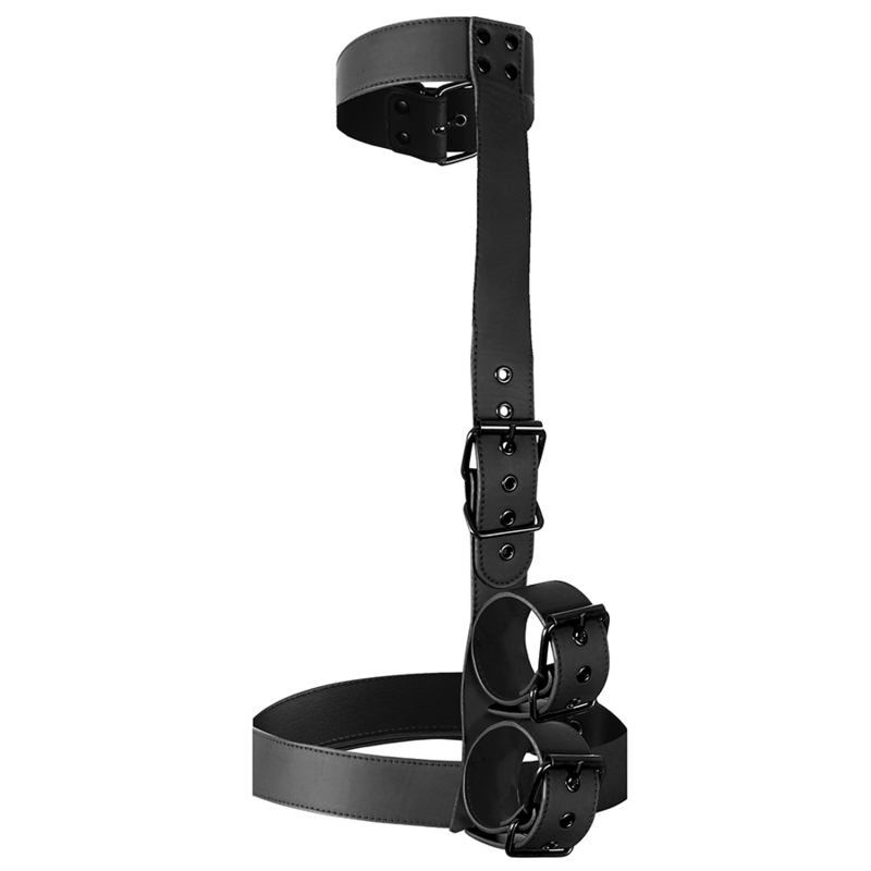 FETISH SUBMISSIVE BONDAGE - BODY, NECK AND WRIST RESTRAINT SET