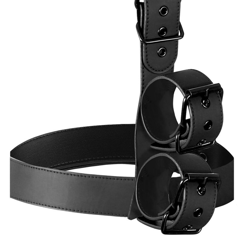 FETISH SUBMISSIVE BONDAGE - BODY, NECK AND WRIST RESTRAINT SET