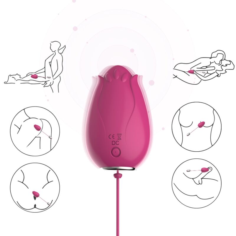ARMONY - MANDALA EGG VIBRATOR WITH REMOTE CONTROL AND G-SPOT, FUCHSIA