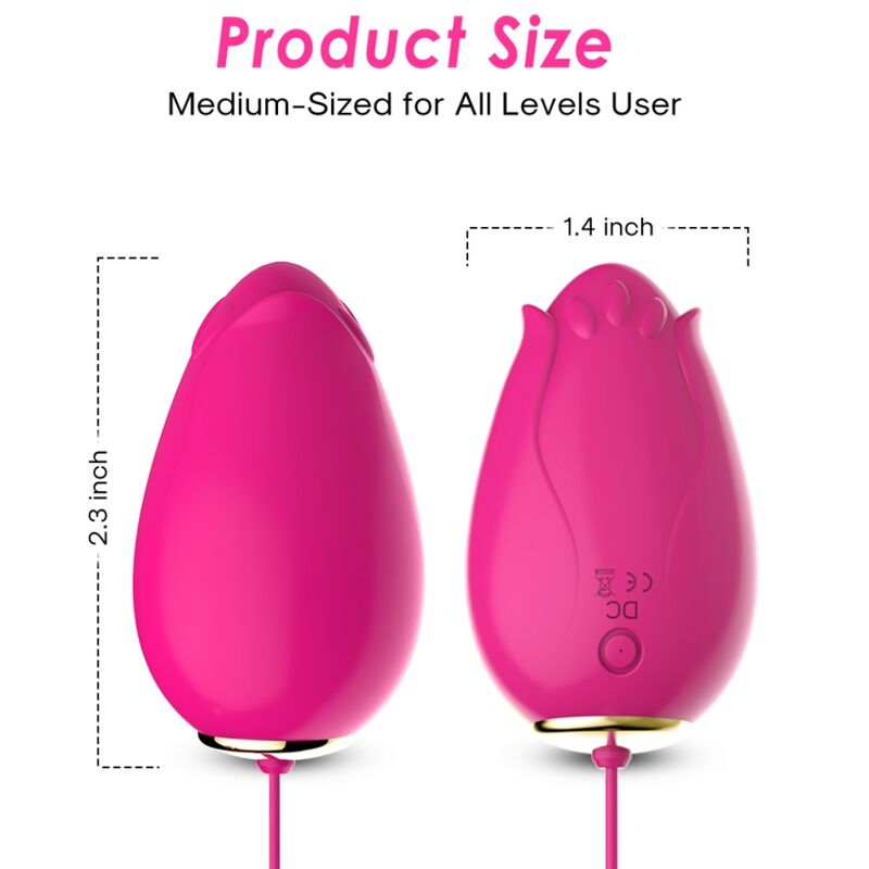 ARMONY - MANDALA EGG VIBRATOR WITH REMOTE CONTROL AND G-SPOT, FUCHSIA
