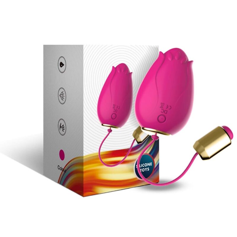 ARMONY - MANDALA EGG VIBRATOR WITH REMOTE CONTROL AND G-SPOT, FUCHSIA