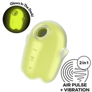 Glowing ghost air pulse &amp; vibrador amarillo