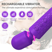 Purple massager and vibrator