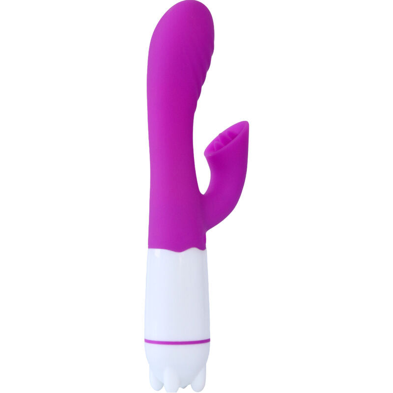 ARMONY - HAPPY VIBRATOR &amp; STIMULATOR WITH RECHARGEABLE TONGUE, PURPLE