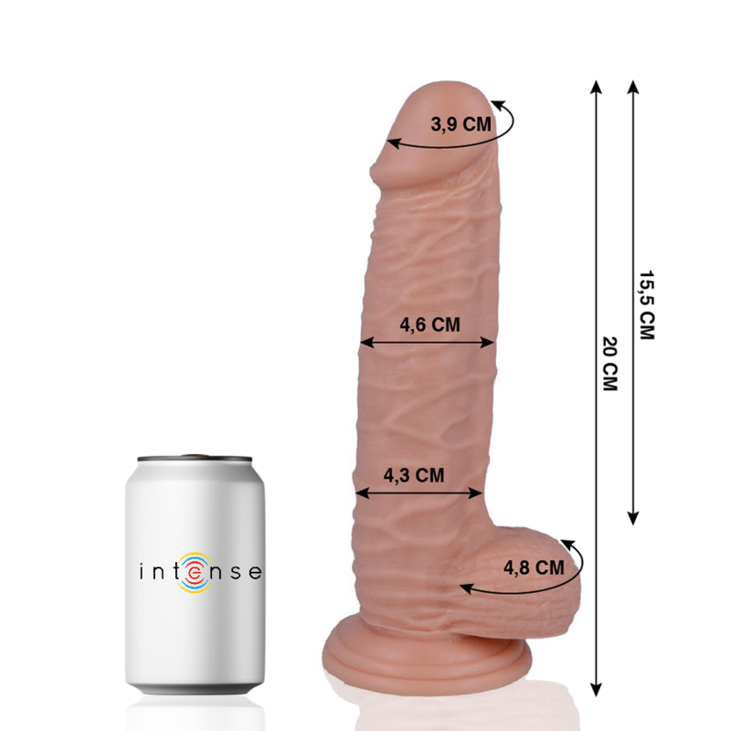 20 realistic penis 20 cm -o- 4.6 cm