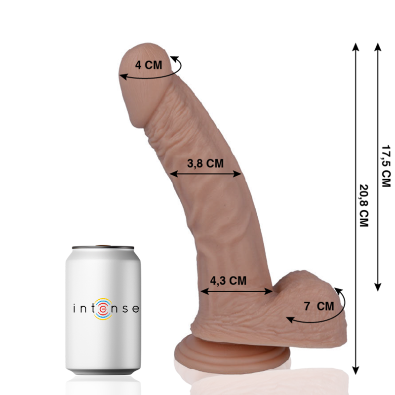 23 realistic penis 20.8 cm -o- 3.8 cm