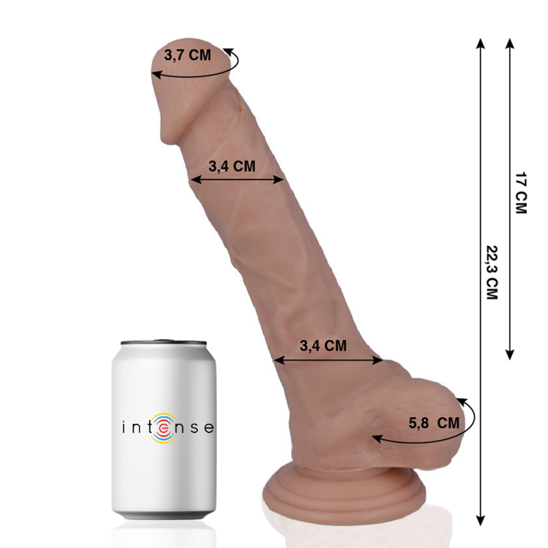 28 realistic penis 22.3 cm -o- 3.4 cm