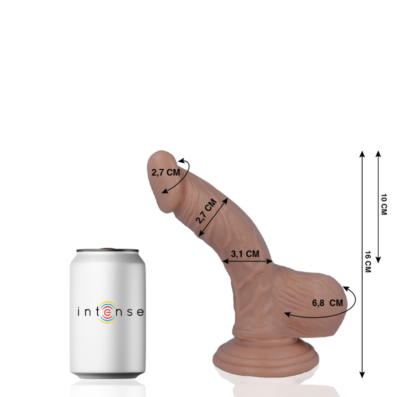 2 realistic penises 16 cm -o- 2.7 cm