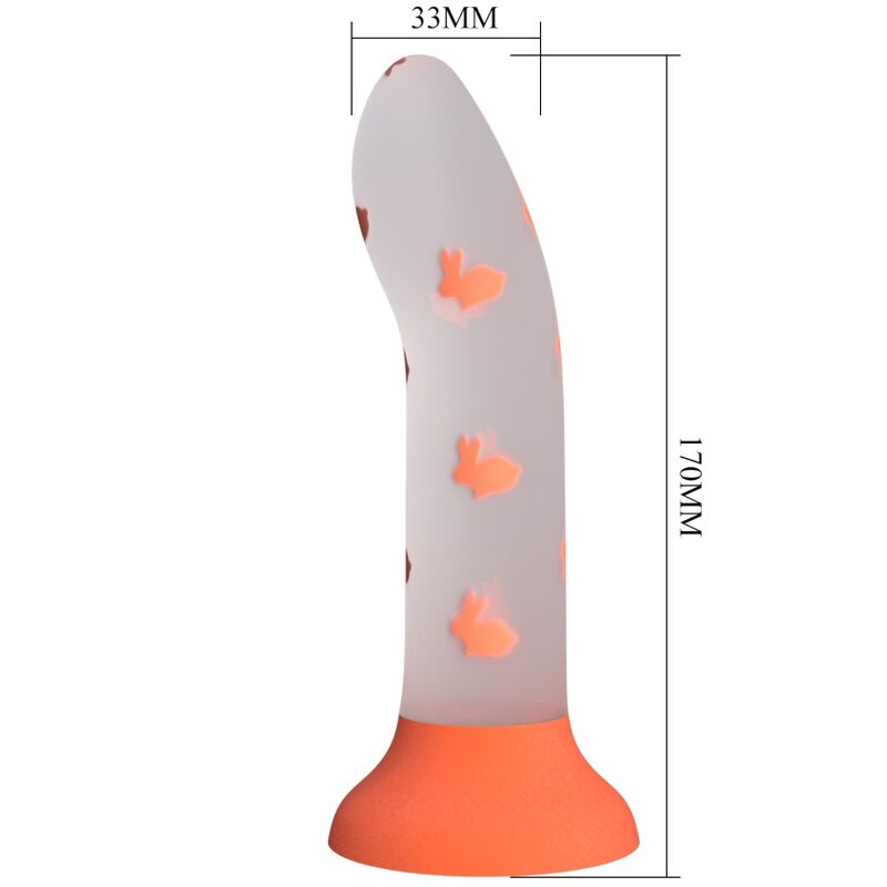 Nightfall Magic Dildo without Vibration Orange Glow
