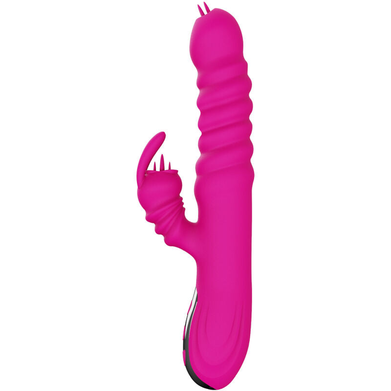 ARMONY - MULTIFUNCTIONAL RABBIT VIBRATOR, DUAL LANGUAGE, HEAT EFFECT, FUCHSIA