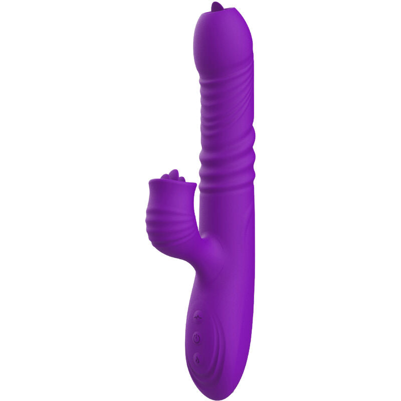ARMONY - FULLY G-SPOT RABBIT VIBRATOR WITH STIMULATING TONGUE AND VIOLET HEAT EFFECT