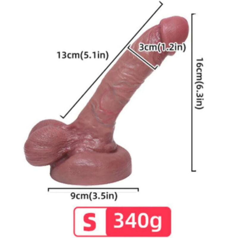 Realistic Liquid Silicone Dildo 13cm