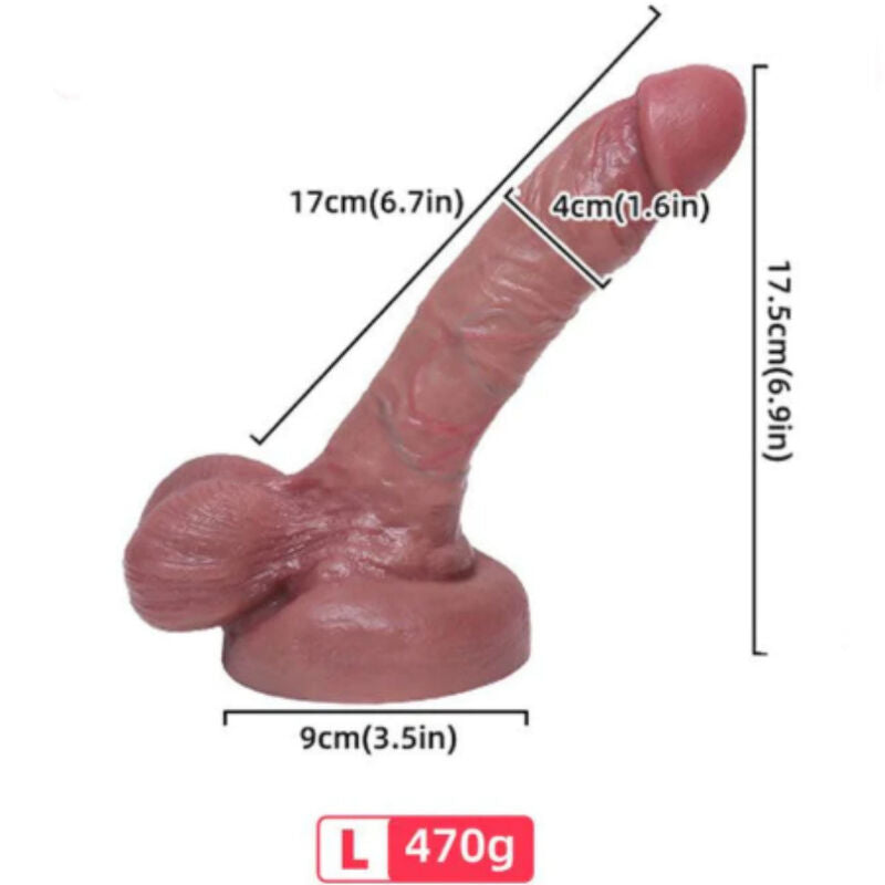 Realistic Liquid Silicone Dildo 17cm
