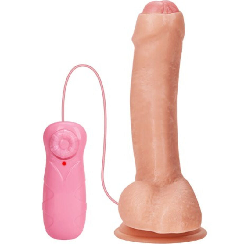 Realistic dildo with foreskin 21 cm