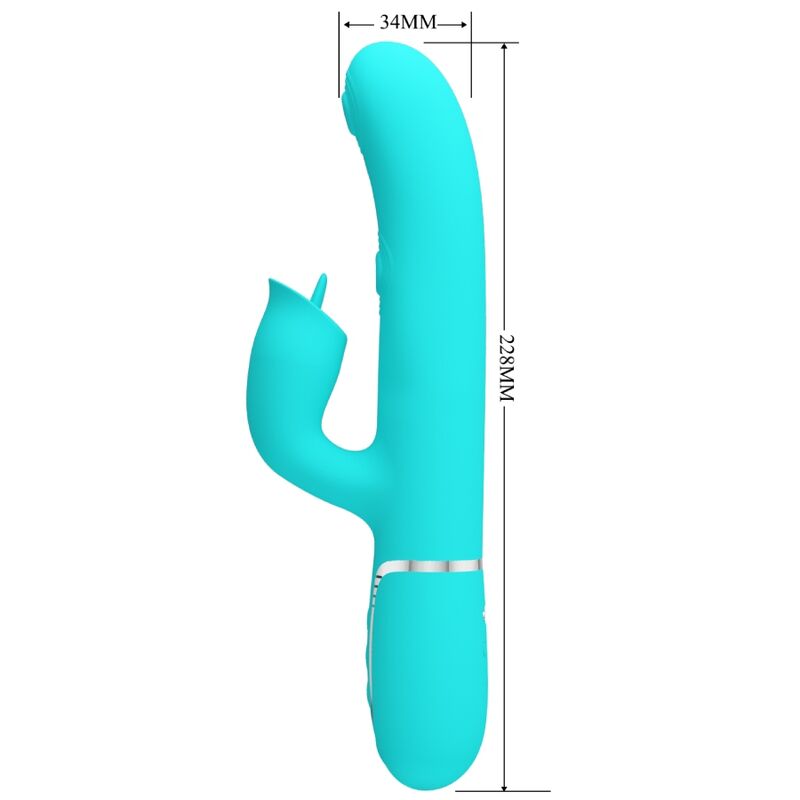 Aqua Green Lickable Rabbit Vibrator