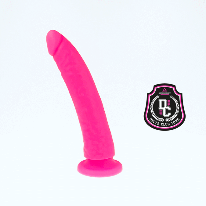 Toys medical silicone dildo pink 17 cm -o- 3 cm