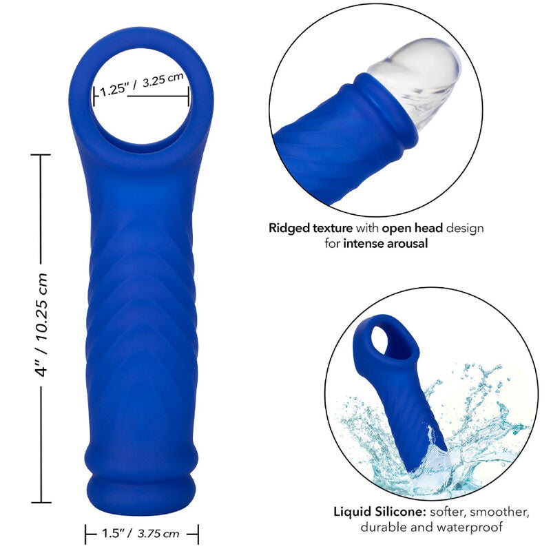 Admiral Penis Cover Wave Liquid Silicone Blue
