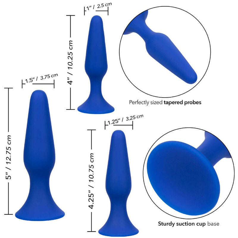 Admiral kit 3 blue anal plugs