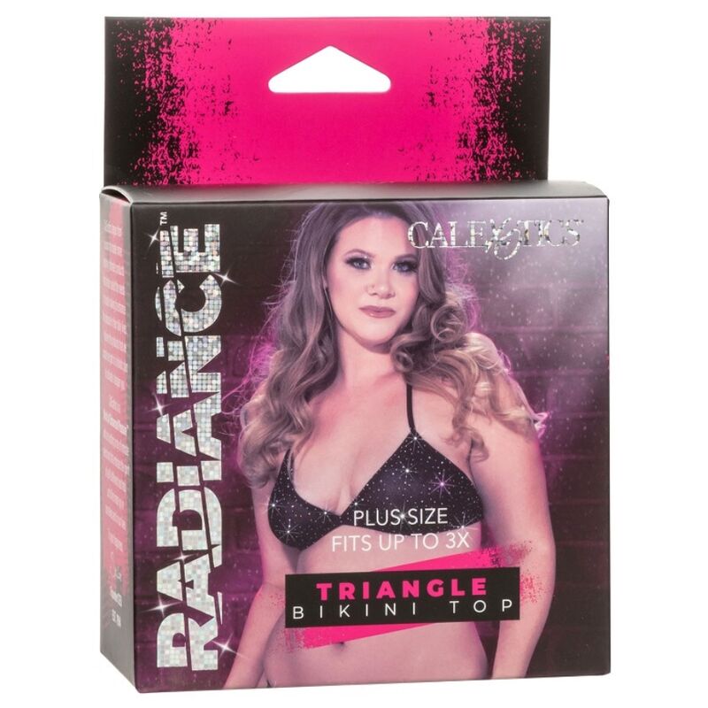 CALEXOTICS - RADIANCE RHINK TRIANGLE BIKINI TOP PLUS SIZE