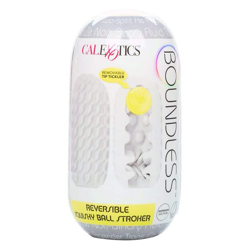CALEXOTICS - BOUNDLESS SQUISHY REVERSIBLE BALL STROKE GRAY