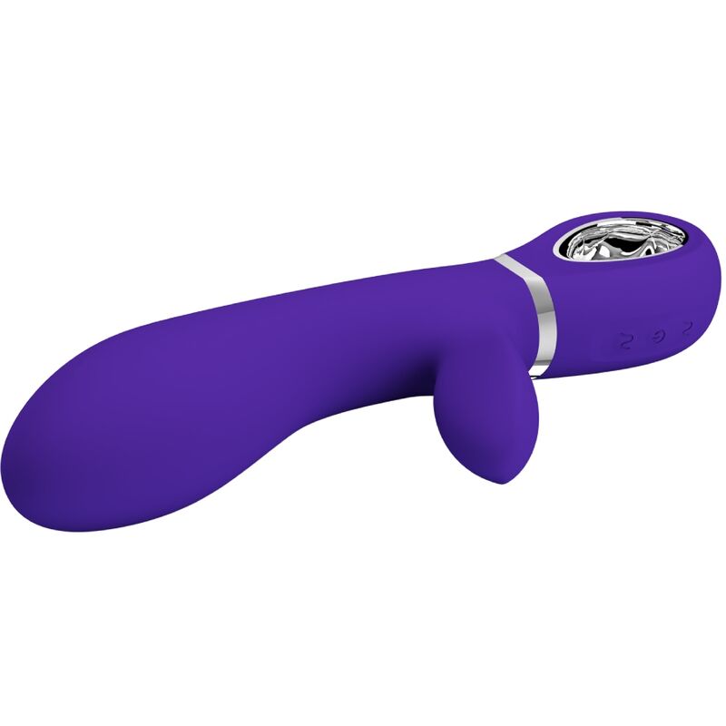 Vibromasseur Rabbit Thomas Point G Incurvé Mémoire - Silicone - Pretty Love