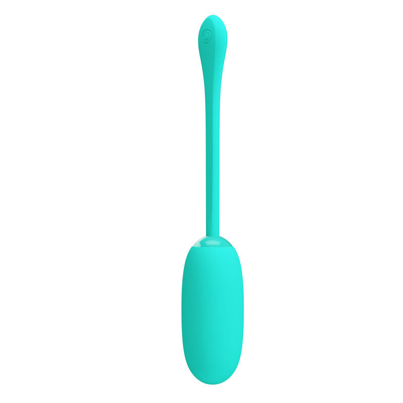 Julius waterproof vibrating egg - rechargeable aqua green
