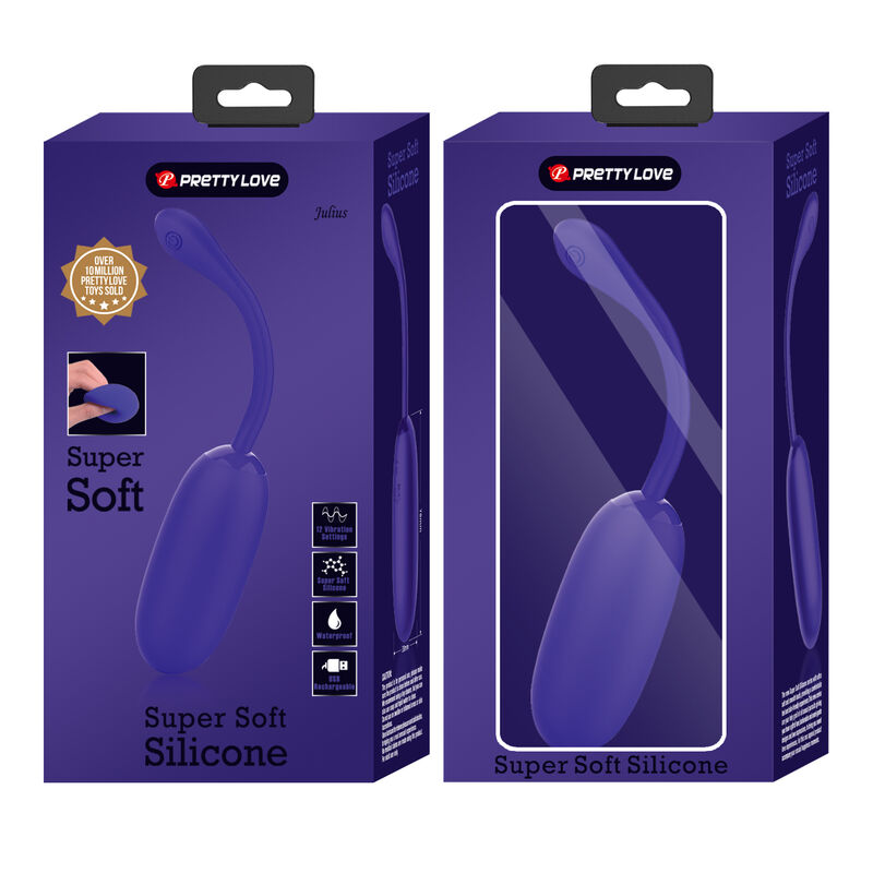 Julius Waterproof Rechargeable Vibrating Egg Purple