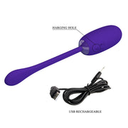 Julius Waterproof Rechargeable Vibrating Egg Purple