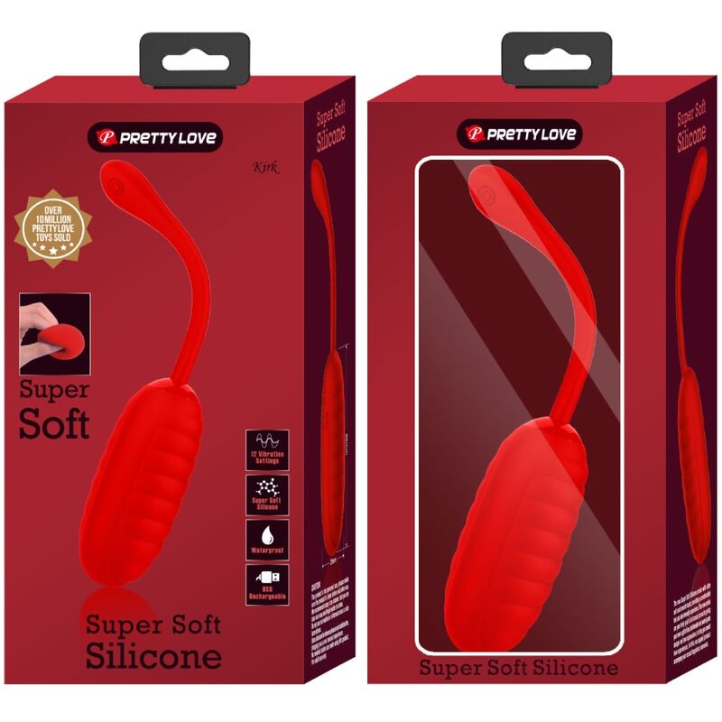 Kirk Red Rechargeable Vibrating Egg