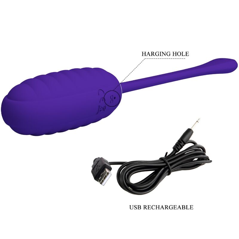 Kirk Purple Rechargeable Vibrating Egg