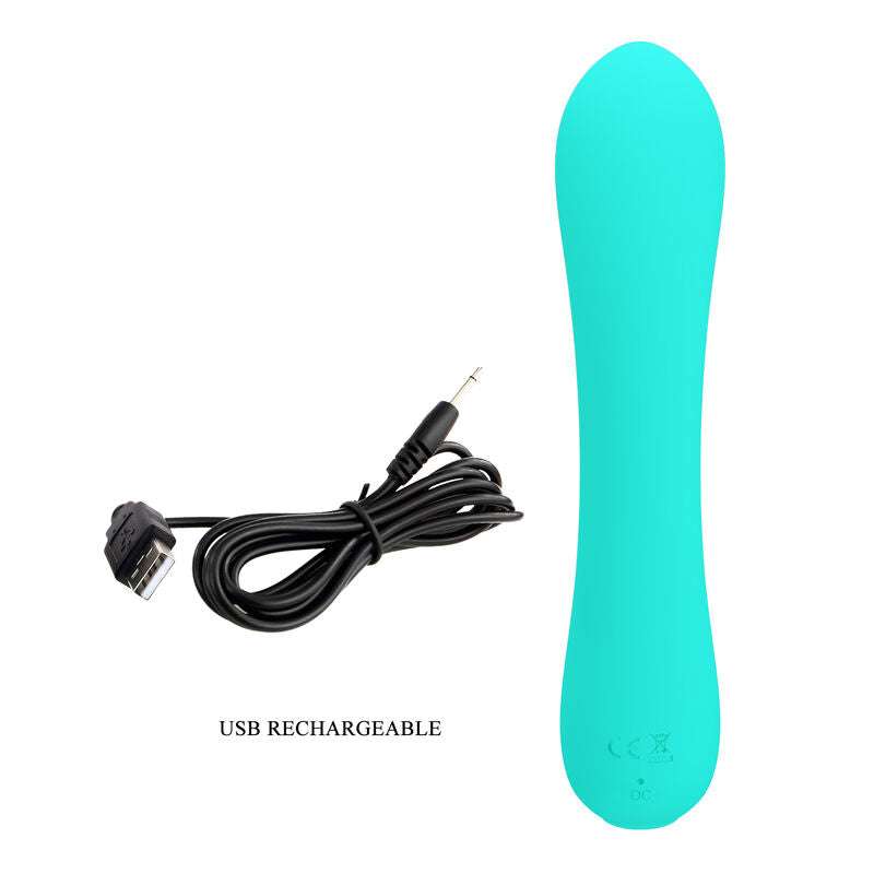 PRETTY LOVE - PRESCOTT AQUA GREEN RECHARGEABLE VIBRATOR