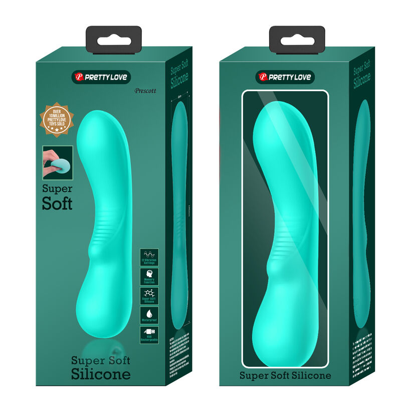 PRETTY LOVE - PRESCOTT AQUA GREEN RECHARGEABLE VIBRATOR