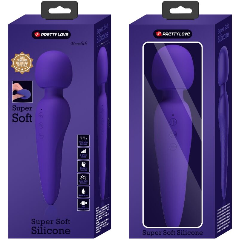 Meredith Massager 12 Vibration Modes Purple