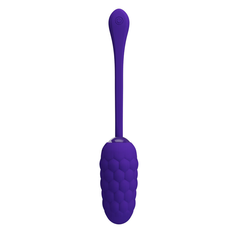 Rechargeable marine texture vibrating egg purple
