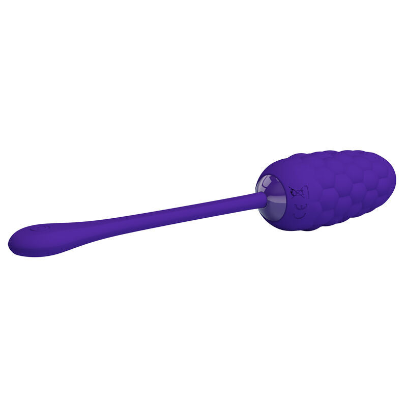 Rechargeable marine texture vibrating egg purple