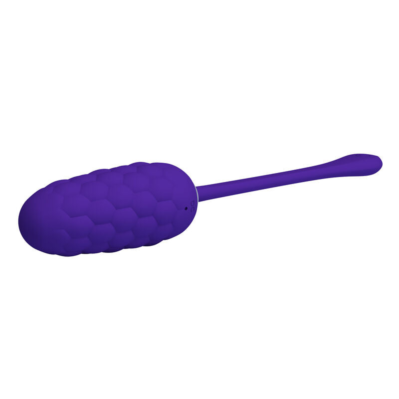 Rechargeable marine texture vibrating egg purple