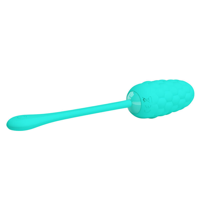 Aqua Green Rechargeable Marine Texture Vibrating Egg