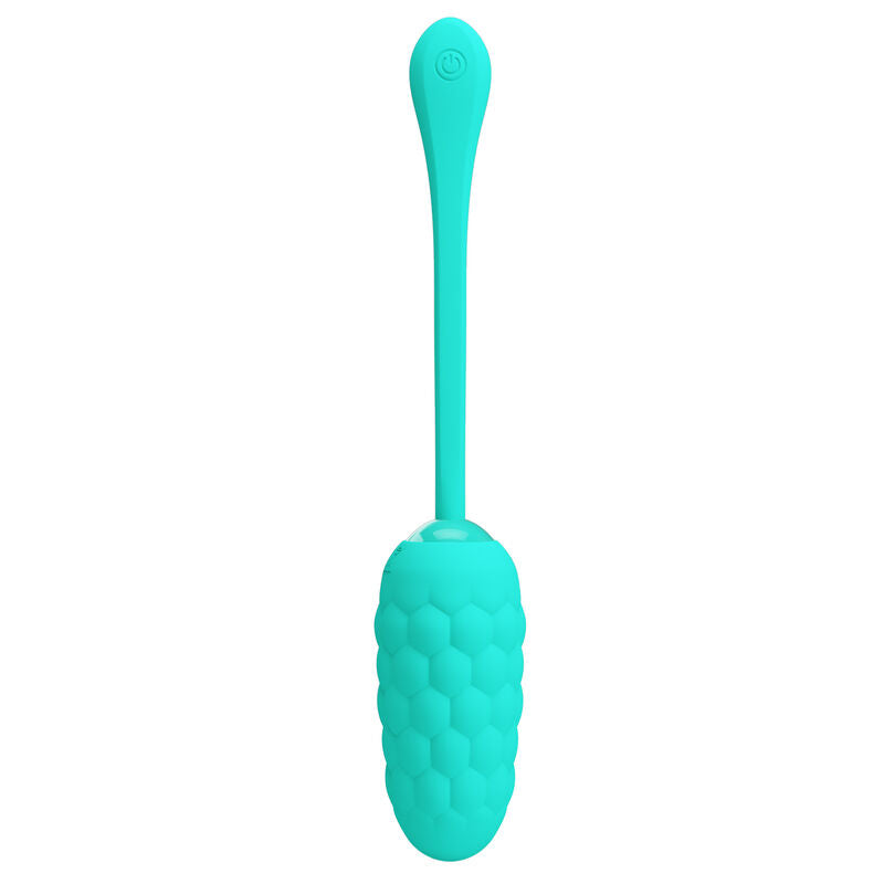 Aqua Green Rechargeable Marine Texture Vibrating Egg